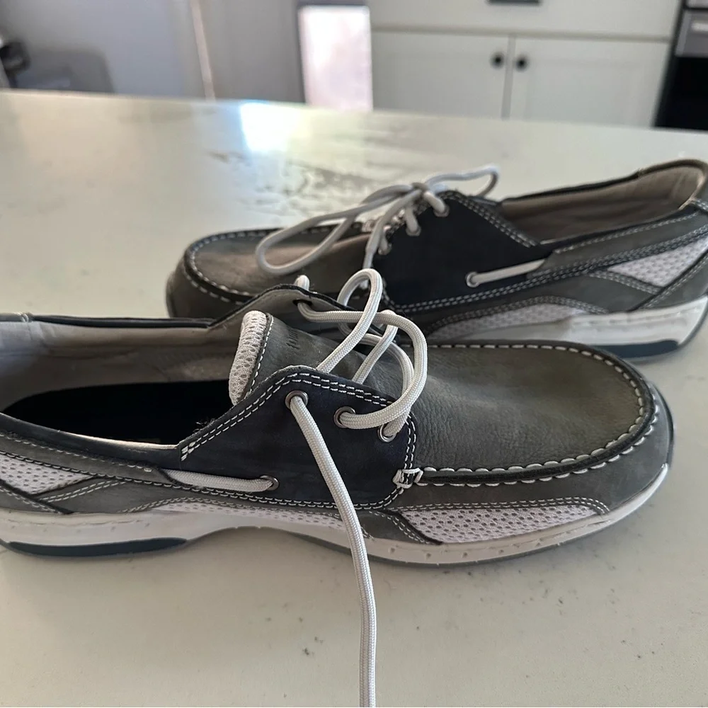 Dunham Charcoal Leather Men's Shoes size 10